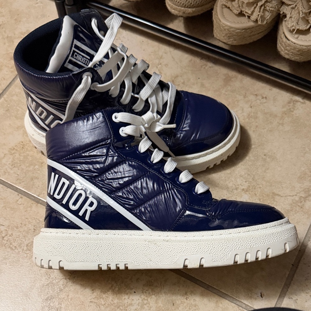 Dior Wmns D-Player 'Quilted Nylon - Navy